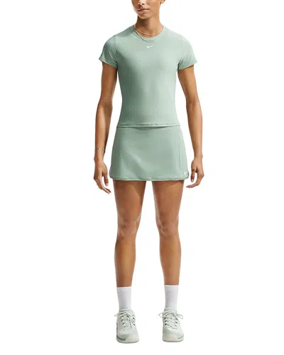 Nike Victory Dri Fit Short Sleeve Tennis Top In Green