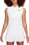 Nike Women's Victory Dri-fit Sleeveless Golf Polo In White