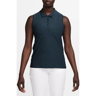 Nike Victory Dri-fit Sleeveless Polo In Blue