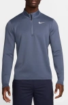 Nike Men's Victory Dri-fit 1/2-zip Golf Top In Diffused Blue/obsidian/white