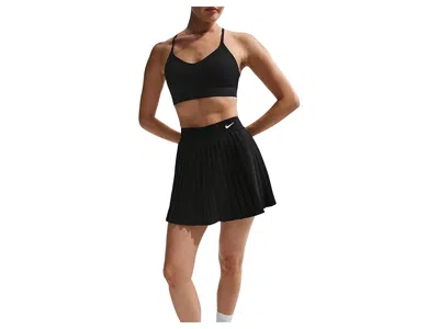 Nike Victory Dri-fit High-waisted Pleated Tennis Skirt In Black