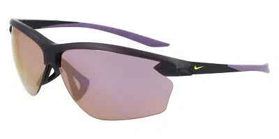 Pre-owned Nike Victory E Dv2144 Sunglasses Rectangle 70mm & Authentic In Violet Mirrored