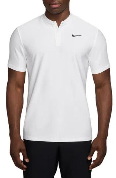 Nike Victory Henley Golf Polo In White