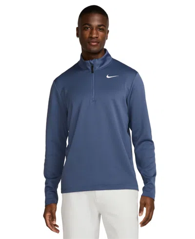 Nike Victory Men's Dri-fit Therma Flex Half-zip Golf Top In Blue