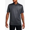 Nike Victory Print Dri-fit Golf Polo In Black
