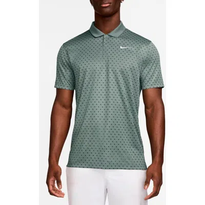Nike Victory Print Dri-fit Golf Polo In Green