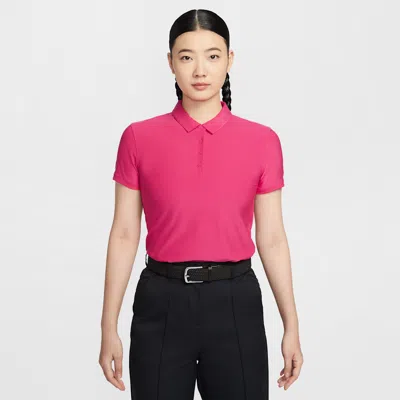 Nike Victory Women's Dri-fit Short-sleeve Golf Polo Shirt In Pink