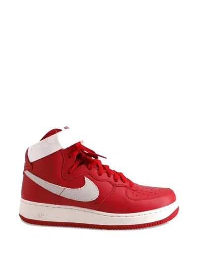 Pre-owned Nike Vintage Air Force 1 High-top Lace-up Sneakers In Red