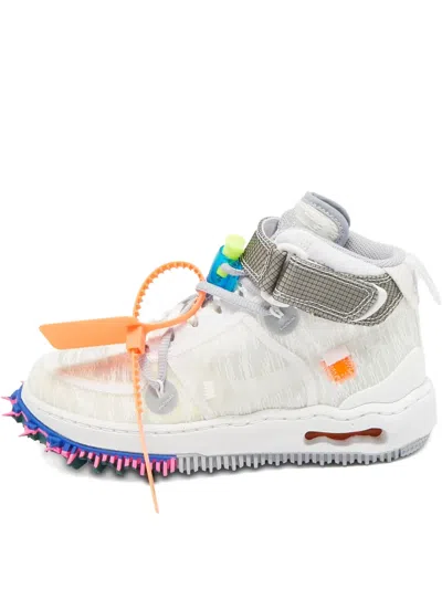 Pre-owned Nike Vintage Air Force 1 Mid Sneakers In White