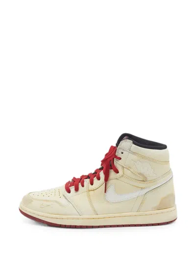 Pre-owned Nike Vintage Air Jordan 1 Retro High Sneakers In Neutral