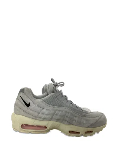 Pre-owned Nike Vintage Air Max 95 Suede Sneakers In Gray