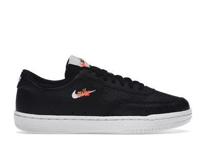 Pre-owned Nike Vintage Court Premium (women's) Sneakers In Black/total Orange/white In Multi