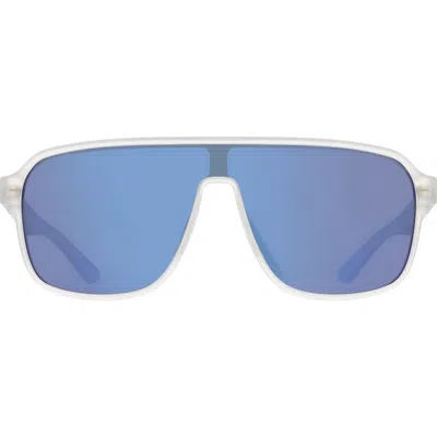 Nike Vintage Flyer 64mm Shield Sunglasses In Blue