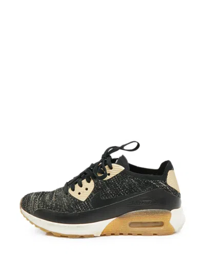 Pre-owned Nike Vintage Flyknit Air Max 90 Ultra 2.0 Sneakers In Black