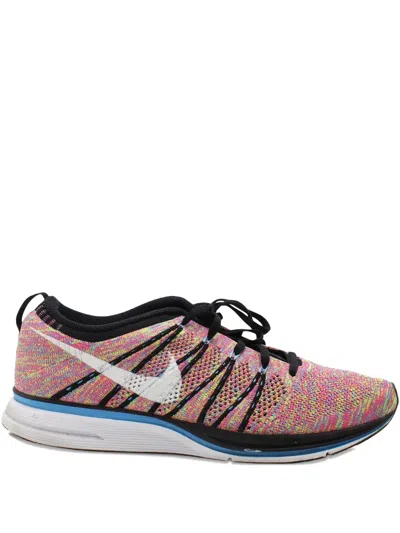 Pre-owned Nike Vintage Flyknit Sneakers In Pink