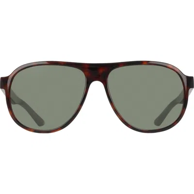 Nike Vintage Icon 59mm Aviator Sunglasses In Green