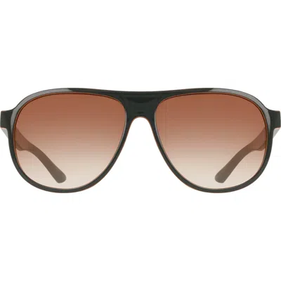 Nike Vintage Icon 59mm Aviator Sunglasses In Brown