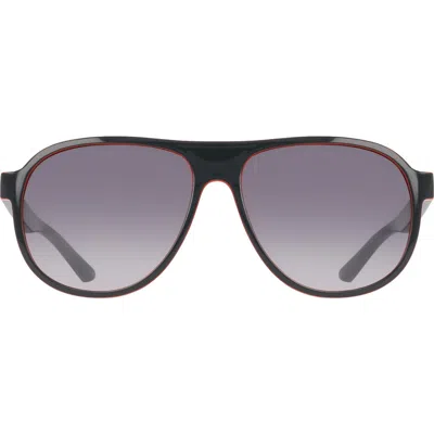 Nike Vintage Icon 59mm Aviator Sunglasses In Gray