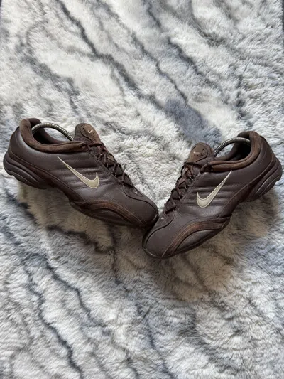 Pre-owned Nike Vintage  Affect Ii Leather Y2k Brown Sneakers