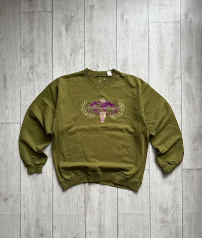 Pre-owned Nike Vintage  Big Logo Sweatshirt In Green