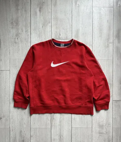Pre-owned Nike Vintage  Big Logo Sweatshirt In Red