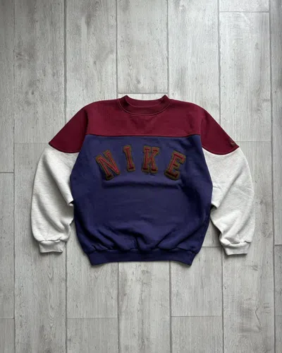 Pre-owned Nike Vintage  Big Logo Sweatshirt In Red