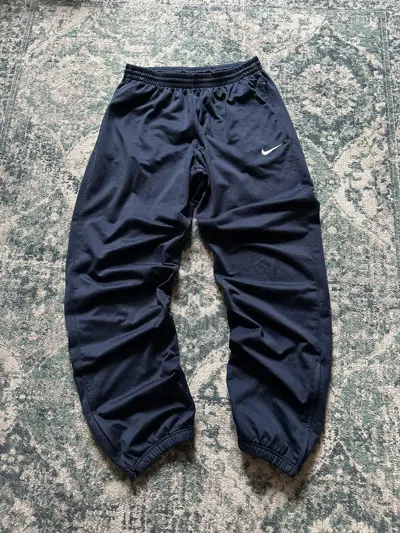 Pre-owned Nike Vintage  Swoosh Baggy Tn Skepta Style Track Pants M In Blue