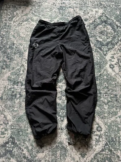 Pre-owned Nike Vintage  Tn Skepta Style Nylon Track Pants Y2k S In Black