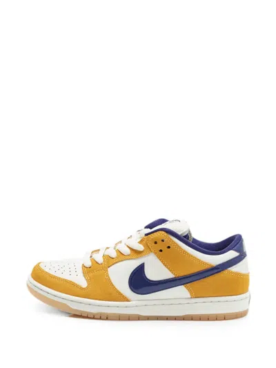 Pre-owned Nike Vintage Sb Dunk Low-top Sneakers In White