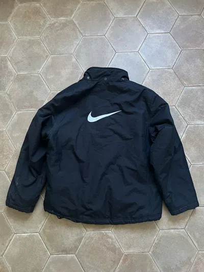 Pre-owned Nike Vintage Y2k  Jacket Big Logo In Black