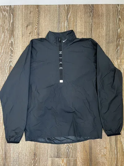 Pre-owned Nike Vintage Y2k  Quarter Zip Windbreaker Jacket In Black