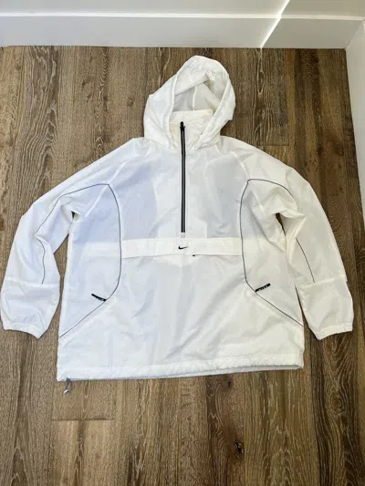 Pre-owned Nike Vintage Y2k  Windbreaker Anorak Jacket In White