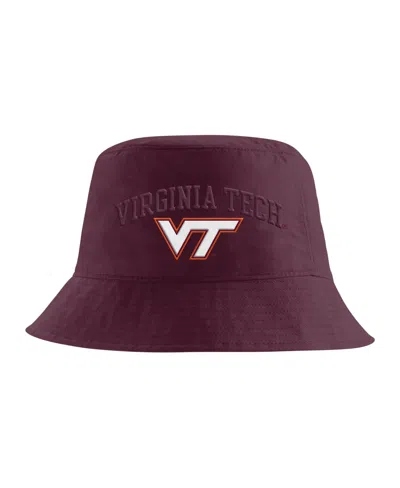 Nike Virginia Tech Hokies Apex Striped Bucket Hat In Burgundy