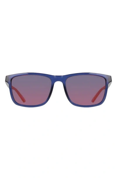 Nike Vital Core 55mm Rectangular Sunglasses In Neutral
