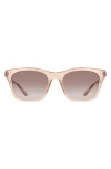 Nike Vital Flow 53mm Gradient Tea Cup Sunglasses In Pink