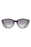 Nike Vital Trend 55mm Gradient Round Sunglasses In Gray