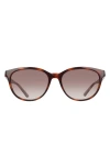 Nike Vital Trend 55mm Gradient Round Sunglasses In Gray