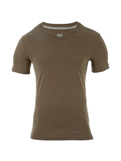 Nike V-neck T-shirt In Brown