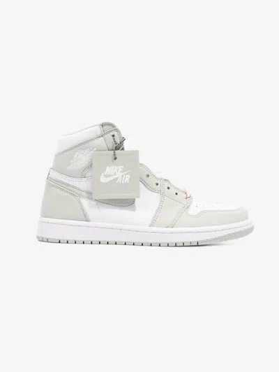 Nike W Air Jordan 1 Hi Seafoam / Leather In White