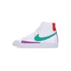 Nike W Blazer Mid 77 Women's High Shoe White/stadium Green/picante Red In White/stadium Green/picante Red