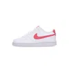 Nike W Court Vision Low Next Nature Women's Low Shoe White/sea Coral/volt/black In White/sea Coral/volt/black