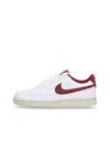 Nike W Court Vision Low Next Nature Women's Low Shoe White/team Red/muslin/mtlc Gold Star In White/team Red/muslin/mtlc Gold Star