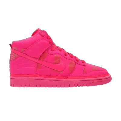 Pre-owned Nike W's Dunk High 'nylon' In Pink