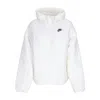 Nike Logo Embroidered Solid Color Windbreaker Jacket In Sail/black