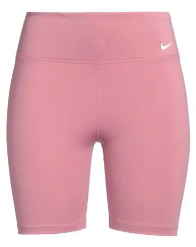 Nike W Nk One Df Mr 7in Shrt Woman Leggings Pink Size S Polyester, Elastane