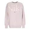 Nike W Sportswear Women's Crewneck Sweatshirt Phoenix Fleece Oversized Logo Crewneck Platinum Violet/smok
