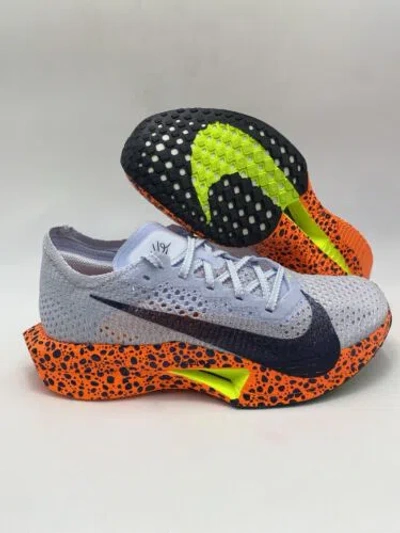 Pre-owned Nike W Zoomx Vaporfly Next% 3 Oly Grey Orange (fn7674 900) Women's Size 10.5