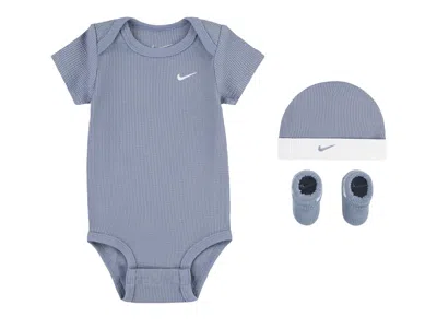 Nike Waffle Baby Onesie 3piece Set In Blue
