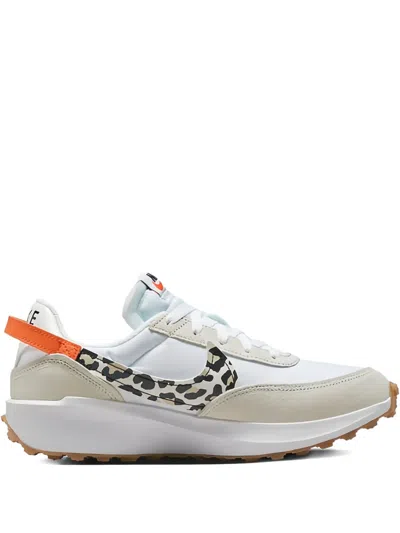 Nike Waffle Debut "orange" Sneakers In White