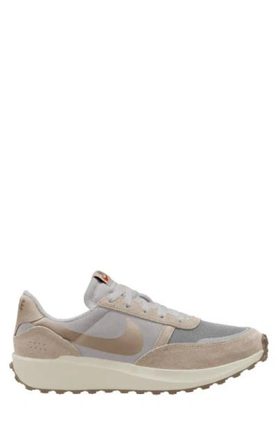 Nike Waffle Debut Sneaker In Iron Ore/ Sanddrift/ Silver